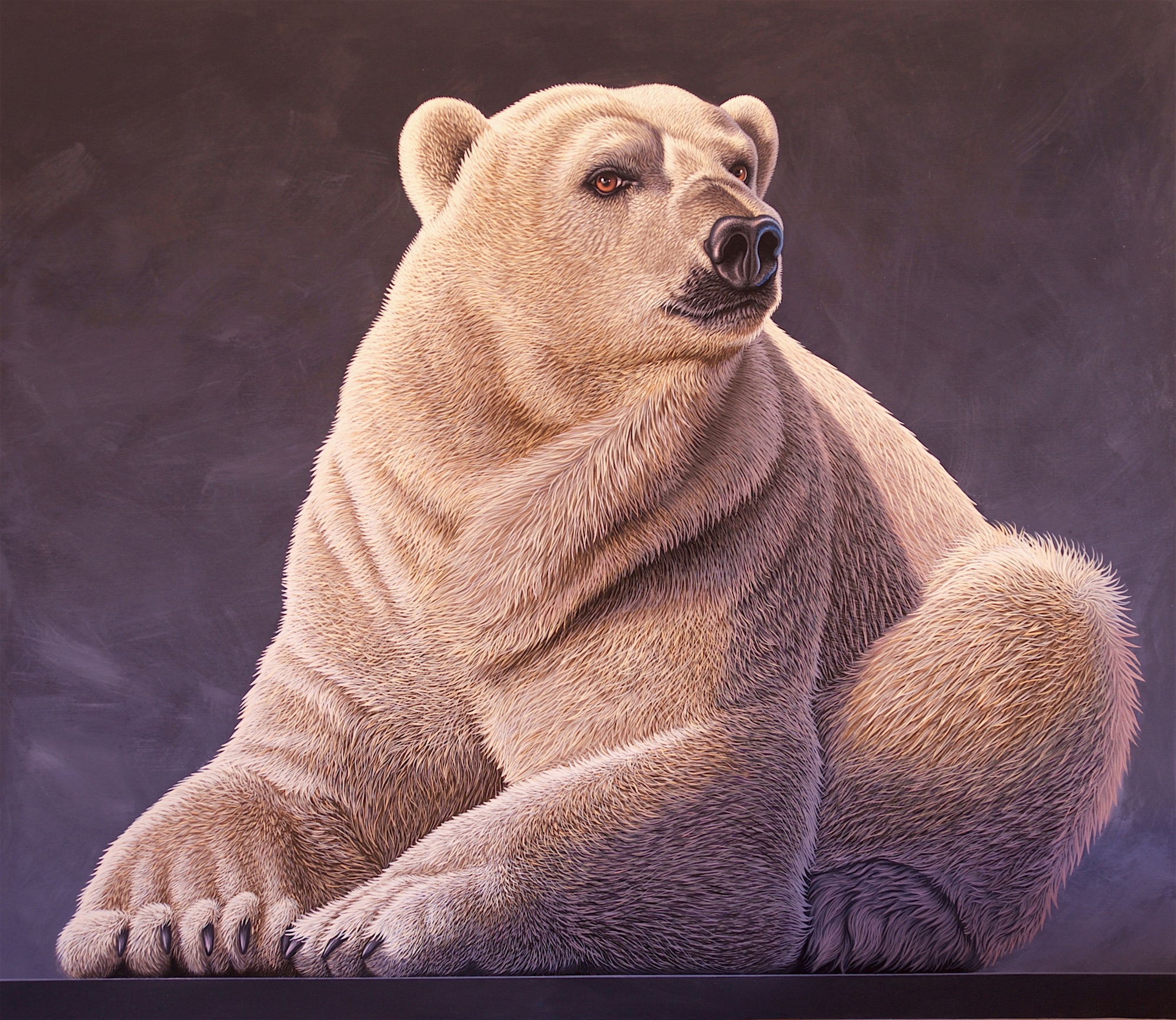 "Orso bianco (Polar bear)" - inches 51x59 - Polloni Saverio
