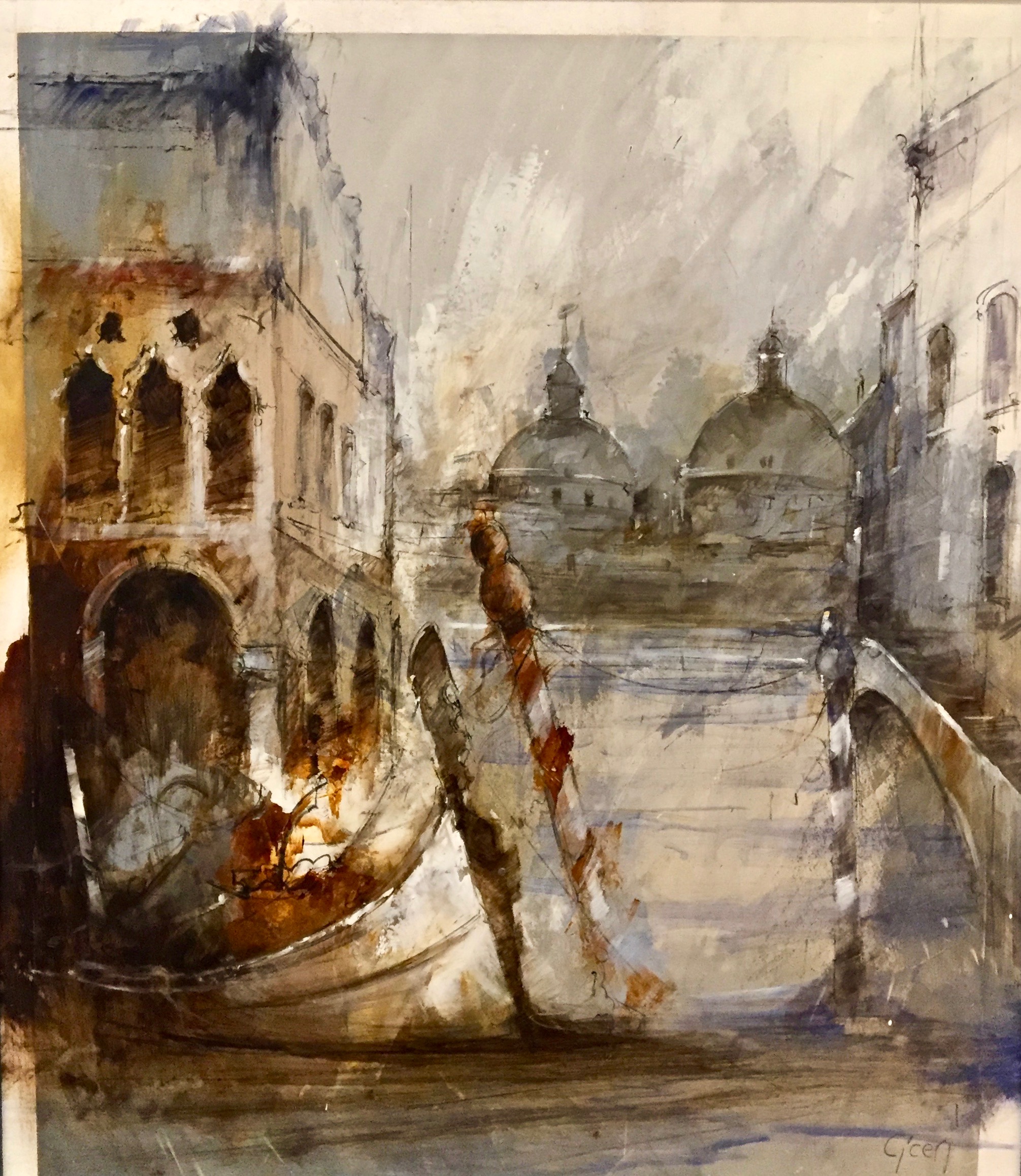 "Venezia Canalgrande" - inches 30x26 - Ciceri Donato
