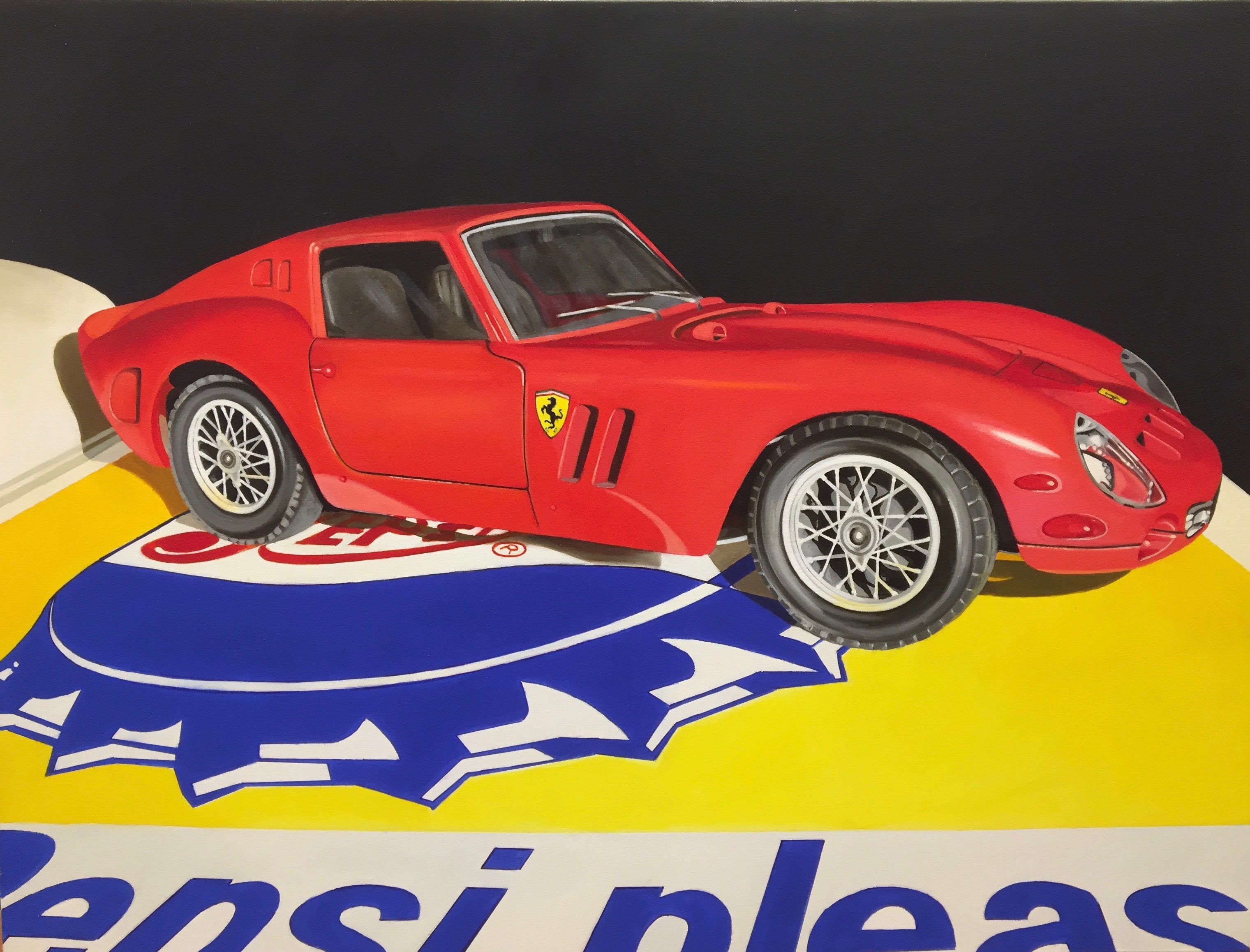 "Ferrari e pepsi cola" - inches 24x31 - Baratta Luigi