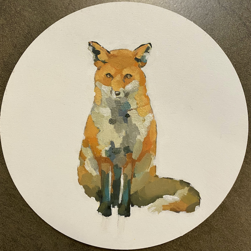 "Fox" - inches 7x7 - Gasparini Laura