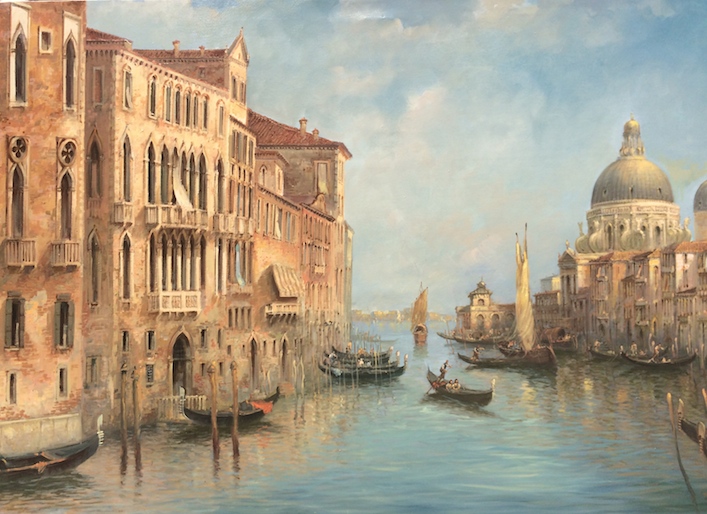 "Venezia Canal Grande" - inches 39x59 - Cozzuol Sergio