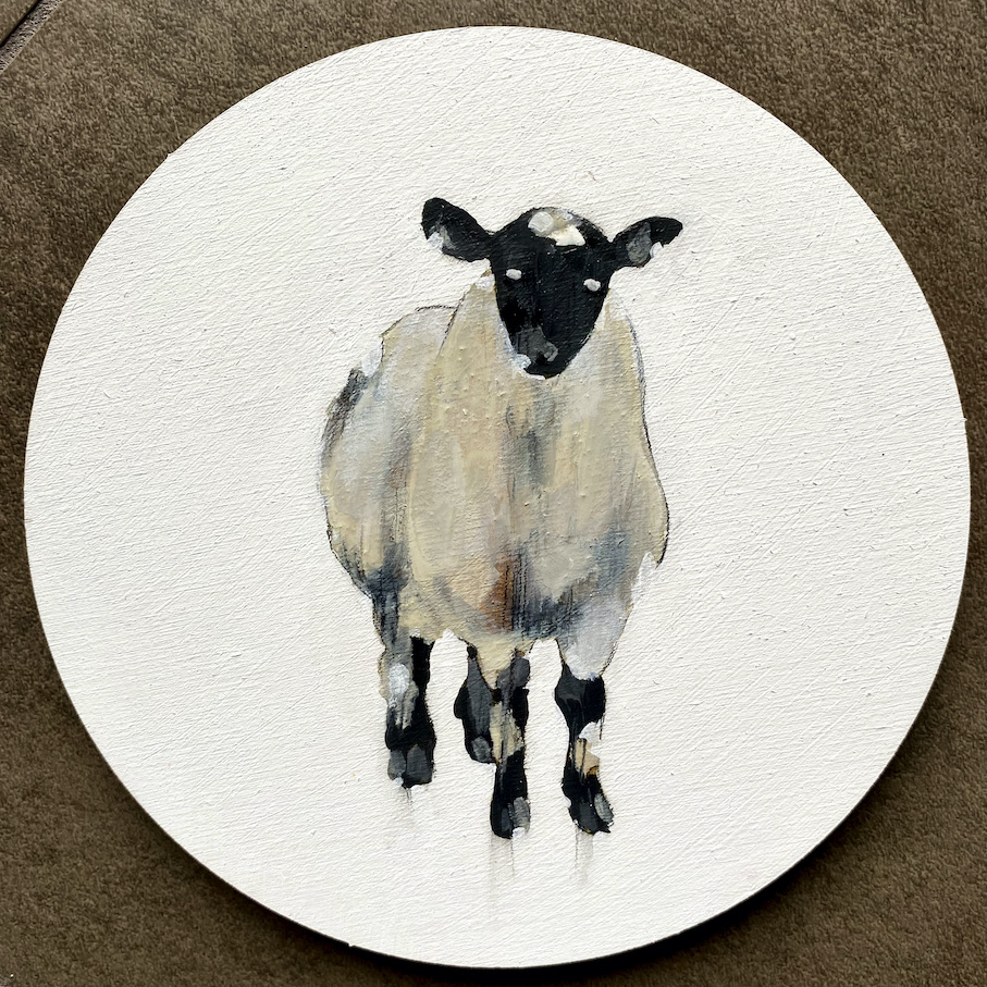 "Sheep" - inches 7x7 - Gasparini Laura