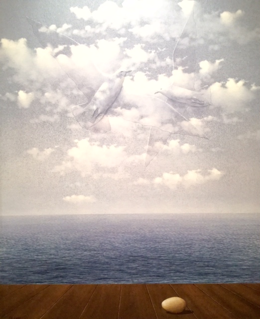 "La grande famille (omaggio a Magritte)" - inches 45x37 - Guzzi Pier Enrico